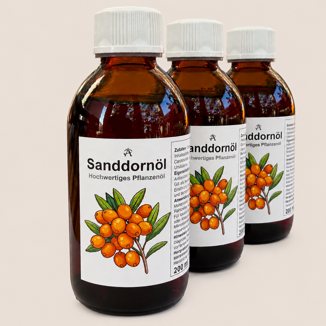 Hochkonzentriertes Öl mit hohem Carotingehalt Sanddor