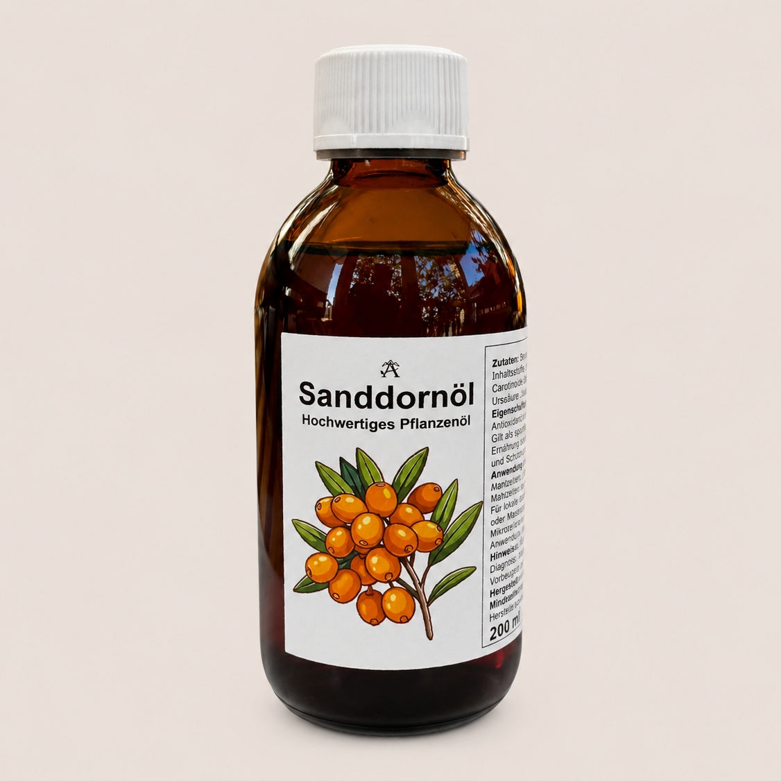Sanddornöl 200 ml Hippophae rhamnoides Schweiz