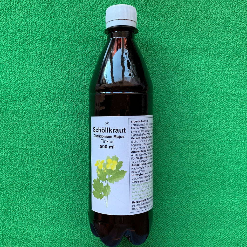 Schöllkraut Tinktur 500 ml Chelidonium majus Schweiz