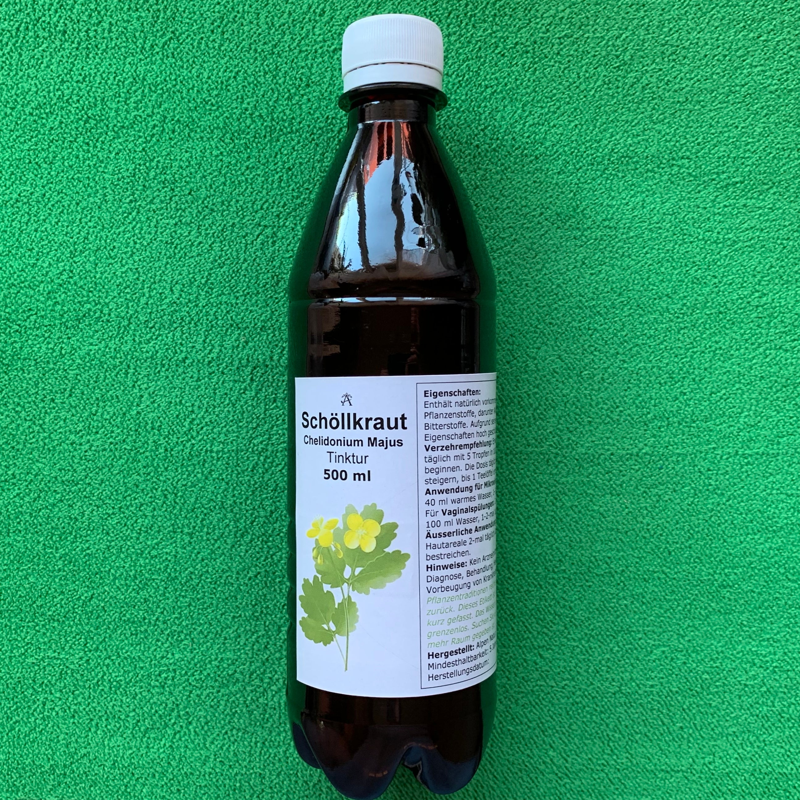 Schöllkraut Tinktur 500 ml Chelidonium majus Schweiz
