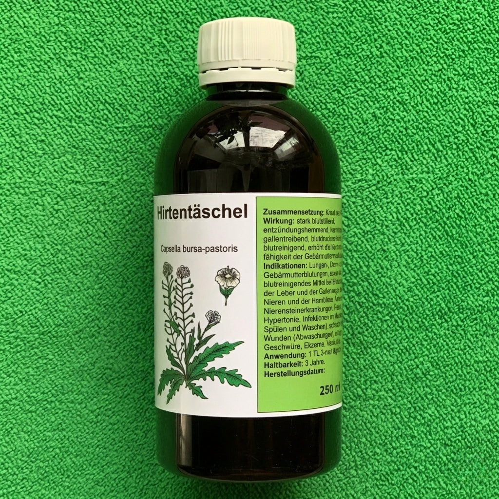 Hirtentäschel Tinktur 250 ml Capsella bursa-pastoris Schweiz