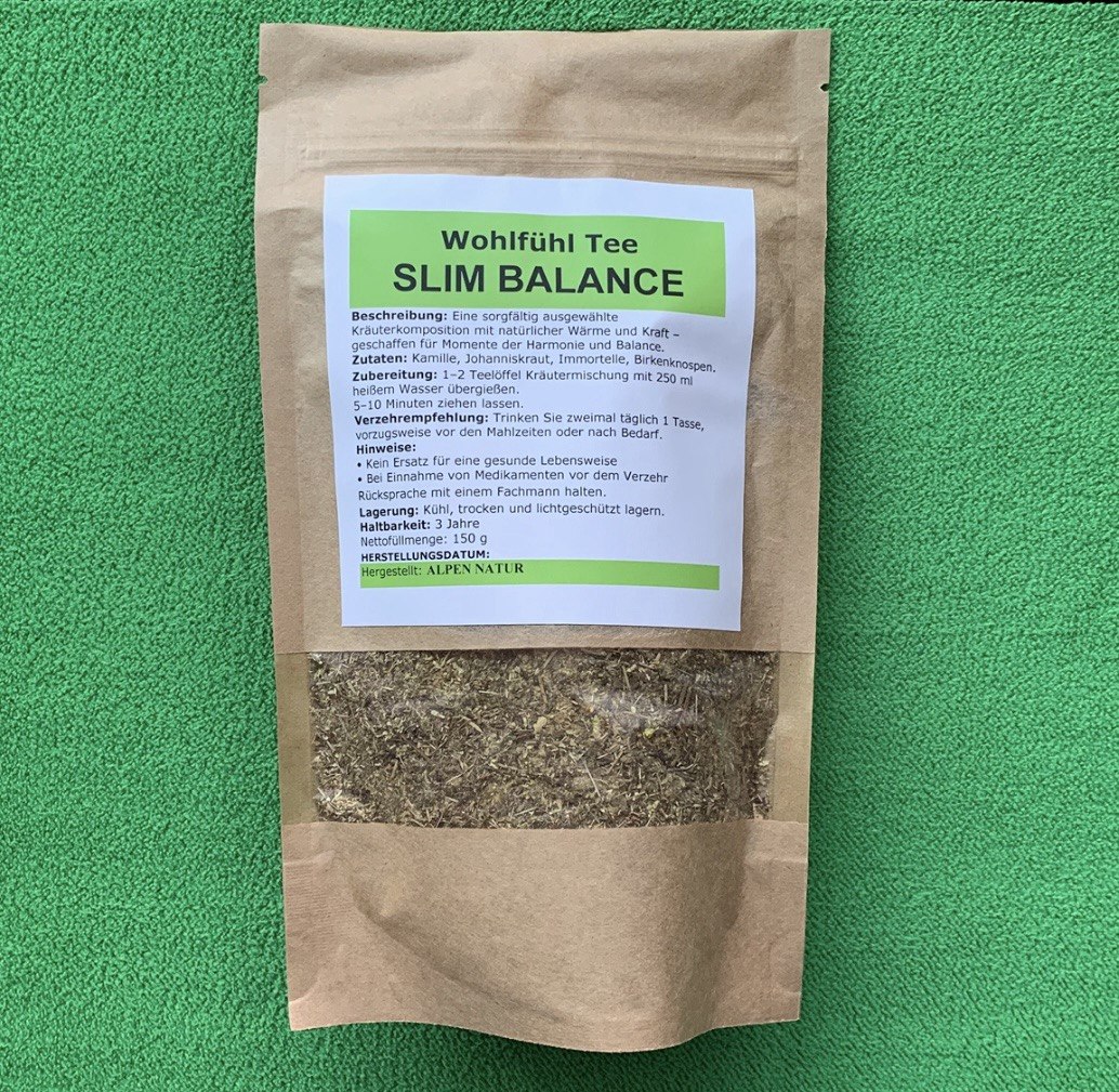 Slim Balance Tee 150 g Schlankheitstee Kräutermischung Schweiz