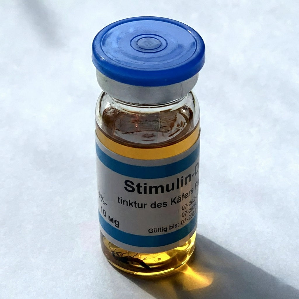 Stimulin D Verpackung und Flasche Detailansicht